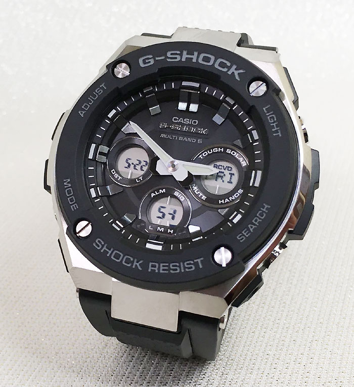 楽天市場】GショックG-SHOCK カシオ メンズウオッチ アナデジ GST-W300-1AJF 電波ソーラー 大人のG-SHOCK Gスチール  ダウンサイジング プレゼント 腕時計 ラッピング無料 g-shock あす楽対応 : 時計のジュエリータイム ムラタ