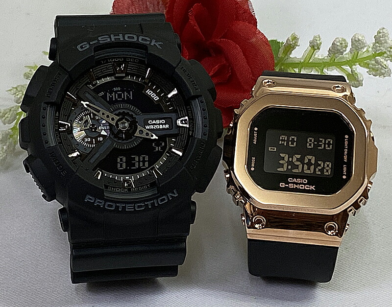 恋人たちのgショックペアウオッチ Gショック ペア G Shock ペア腕時計 カシオ 2本セット Gショック アナデジ デジタル Ga 110 1bjf Gm S5600pg 1jf 人気 ラッピング無料 手書きのメッセージカードお付けします あす楽対応 G Shock Onvc Org