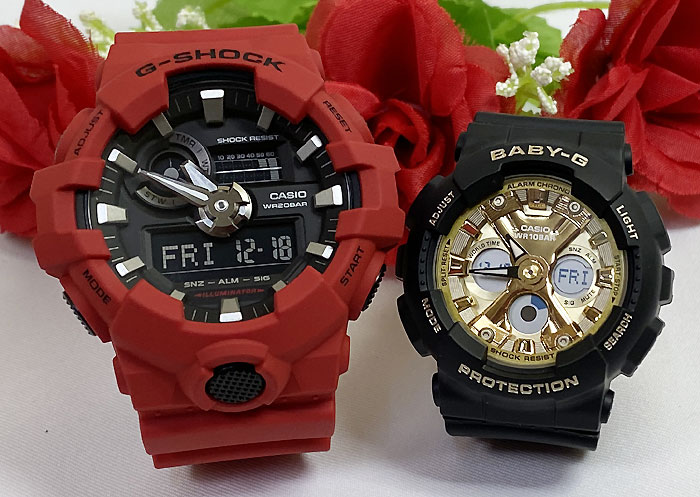 福袋特集 21 恋人たちのgショックペア G Shock Baby G ペアウォッチ ペア腕時計 カシオ 2本セット Gショック ベビーg アナデジ Ga 700 4ajf Ba 130 1a3jf お揃い プレゼント ギフト 人気 ラッピング無料 新品 メッセージカード手書きします クリスマスプレゼント あす楽