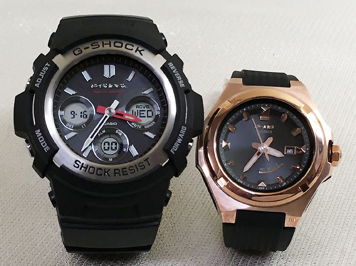 注目の 楽天市場 恋人たちのgショックペア G Shock Baby G ペアウォッチ ペア腕時計 カシオ 2本セット Gショック 電波ソーラー Awg M100 1ajf Msg W300g 1ajf 人気 ラッピング無料 手書きのメッセージカードお付けします あす楽対応 クリスマス 時計のジュエリー