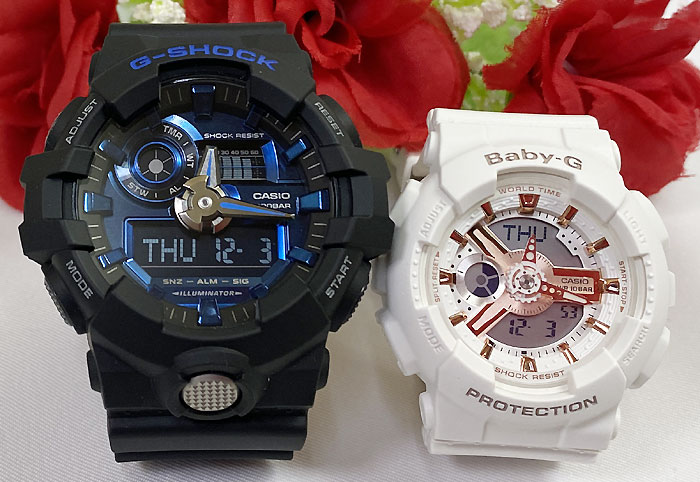CASIO G-SHOCK BABY-G❤️新品未使用品❤️特典ベゼルプレゼント付❤️ G-SHOCK BABY-G ラバーズコレクション 2024 ホワイトローズ LOV-24A