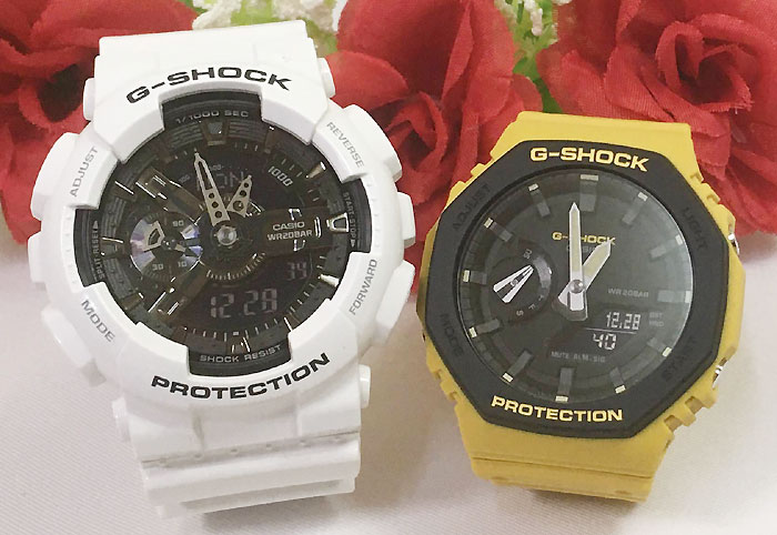 国内配送 恋人たちのgショック ペアウオッチ G Shock ペア腕時計 カシオ 2本セット Gショック アナデジ Ga 110gw 7ajf Ga 2110su 9ajf 人気 ラッピング無料 G Shock ペアウオッチ クリスマスプレゼント 時計のジュエリータイム ムラタ 公式の Doutoresdaalegria