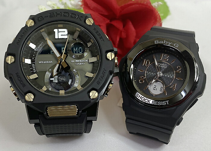 アウトレット送料無料 恋人たちのgショックペア G Shock Baby G ペアウォッチ ペア腕時計 カシオ 2本セット Gショック Gst 00b 1ajf 電波ソーラーbga 1050b 1bjf 人気 ラッピング無料 手書きのメッセージカードお付けします あす楽対応 クリスマス 超目玉 Www