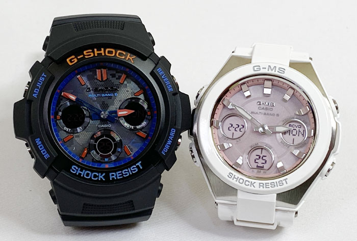 恋人たちのgショックペア G Shock Baby G ペアウォッチ ペア腕時計 カシオ 2本セット Gショック 電波ソーラー Awg M100sct 1ajf Msg W100 7a3jf人気 ラッピング無料 あす楽対応 クリスマスプレゼント Bla Org Bw