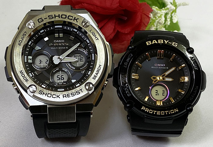 現金特価 恋人たちのgショック ペアウオッチ G Shock Baby G ペア腕時計 カシオ 2本セット Gショック ベビーg 電波ソーラー Gst W310 1ajf Bga 2700sd 1ajf 人気 ラッピング無料 手書きのメッセージカードお付けします あす楽対応 クリスマスプレゼント 時計の