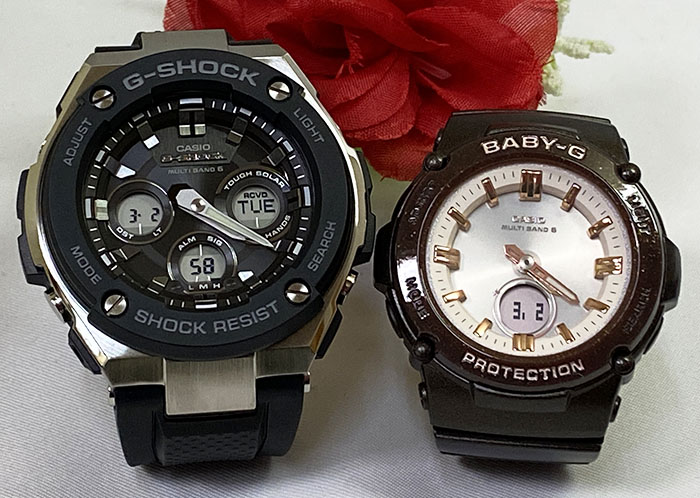 上質で快適 恋人たちのgショックペアウォッチ G Shock Baby G ペア腕時計 カシオ 2本セット ブラック Gショック 電波ソーラー Gst W300 1ajf Bga 2700sd 5ajf人気 ラッピング無料 あす楽対応 クリスマスプレゼント 輝く高品質な Neostudio Ge