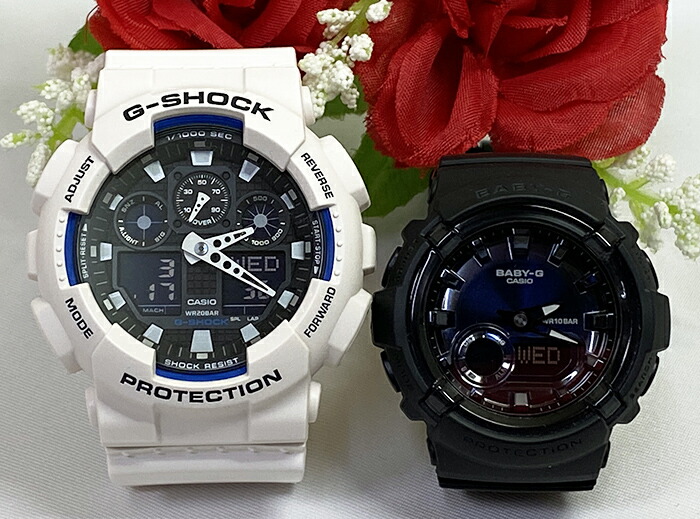 人気ブランドを 恋人たちのgショックペアウォッチ G Shock Baby G ペア腕時計 カシオ 2本セット Gショック ベビーg アナデジ Ga 100b 7ajf Bga 280 1ajf お揃い プレゼント ギフト 人気 ラッピング無料 新品 メッセージカード手書きします あす楽対応 時計の