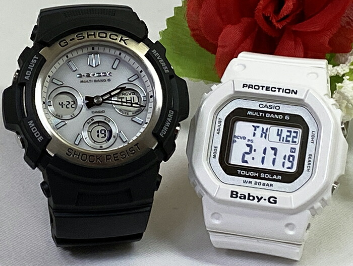 爆安プライス 楽天市場 恋人たちのgショック ペアウオッチ G Shock Baby G ペア腕時計 カシオ 2本セット Gショック ベビーg Awg M100s 7ajf Bgd 5000u 7jfプレゼント ギフト ラッピング無料 手書きのメッセージカードお付けします あす楽対応 G Shock クリスマス