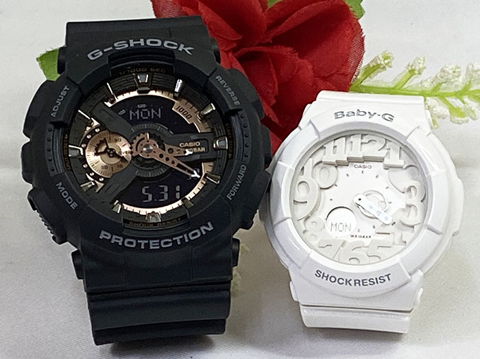 ブラック あす楽対応 Gショック G Shock ラッピング無料 あす楽対応 恋人たちのgショックペアウオッチ ペア腕時計 メッセージカード手書きします 白 Bga 131 7bjf プレゼント 電池式 Bga 131 7bjf ベビージー ホワイト ペアウォッチ カシオ プレゼント 記念日 国内正規品