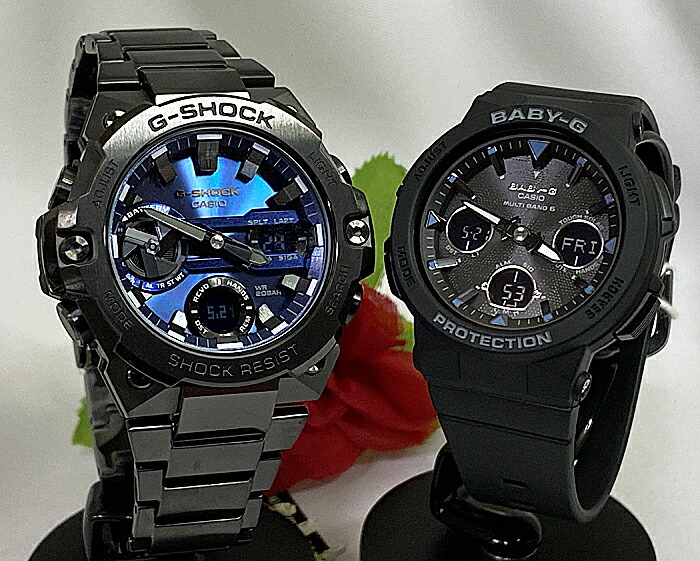 恋人たちのgショックペアウォッチ G Shock Baby G ペア腕時計 カシオ 2本セット Gショック 電波ソーラー Gst B400bd 1a2jf Bga 2500 1ajf人気 ラッピング無料 あす楽対応 クリスマスプレゼント 高級ペアウオッチ 夫婦 30代 40代 50代 Pnima Magazine Co Il