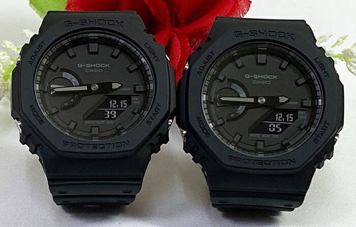 【愛の証 一緒にタフな時を刻もう】Gショック ペアウオッチ G-SHOCK ペア腕時計 カシオ 2本セット gショック アナデジ GA-2100-1A1JF人気 婚約 夫婦 高級 クリスマス プレゼント おすすめ 誕生日 御祝い還暦 銀婚式 結婚記念日 婚約|時計のジュエリータイム ムラタ