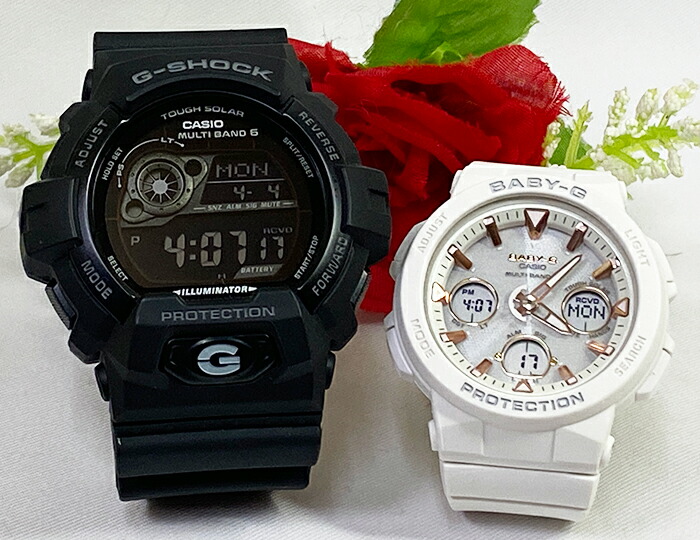 【愛の証 一緒にタフな時を刻もう】ソーラー電波 Gショック ペアウオッチ gショック 人気 婚約 夫婦 高級 クリスマス プレゼント おすすめG-SHOCK BABY-G カシオ 2本セット 愛の証誕生日 御祝い還暦 銀婚式 結婚記念日 バレンタイン 婚約|時計のジュエリータイム ムラタ