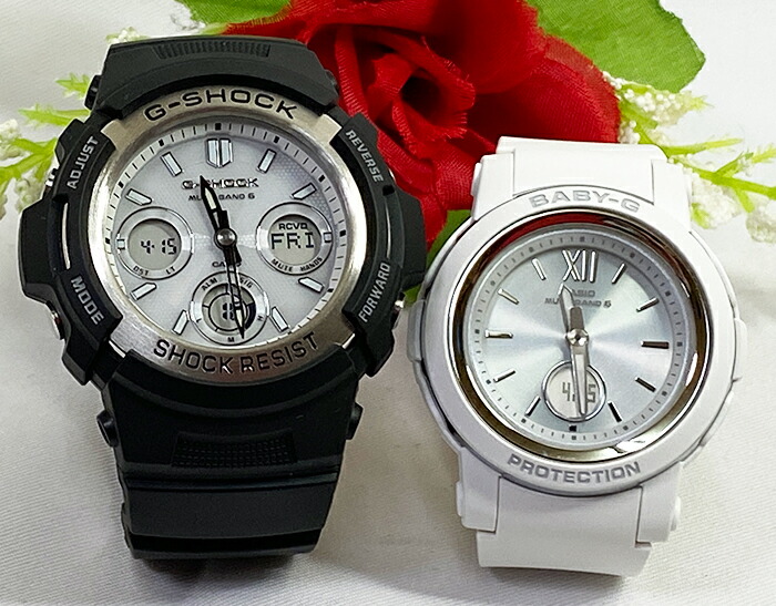 恋人達のgショック ペアウォッチ G Shock Baby G ペア腕時計 カシオ 2本セット Gショック ベビーg ソーラー電波 アナデジ Awg M100s 7ajf Bga 2900 7ajf 人気 ラッピング無料 あす楽対応 クリスマスプレゼント 販売期間 限定のお得なタイムセール