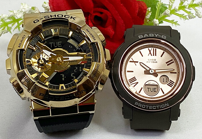 最大62 オフ 恋人たちのgショックペアウオッチ G Shock Baby G ペア腕時計 カシオ 2本セット Gショック ベビーg Gm 110g 1a9jf Bga 290 5ajf 電池式 アナデジ 人気 ラッピング無料 G Shock メッセージカード手書きします あす楽対応 クリスマス プレゼント ブラック 黒