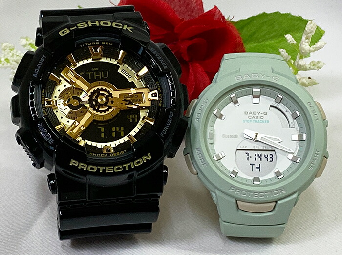 格安SALEスタート】 恋人たちのGショック ペアウオッチ G-SHOCK BABY-G ペア腕時計 カシオ 2本セット gショック ベビーg  GA-110GB-1AJF BSA-B100CS-3AJF 電池式 アナデジ お揃い 人気 ラッピング無料 g-shock クリスマスプレゼント あす楽 対応 fucoa.cl