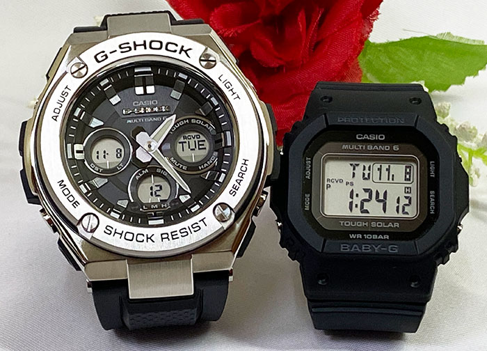恋人たちのGショックペアウオッチ G-SHOCK BABY-G ペアウォッチ 電波ソーラー GST-W310-7AJF BGD-5650-7JF  ラッピング無料 アナデジ デジタル 通販
