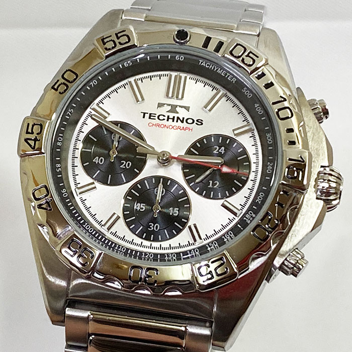 【お値段以上の価値ある腕時計】テクノス 腕時計 メンズウォッチ TECHNOS technos 腕時計 T9B36SS ラッピング無料 手書きのメッセージカード クロノグラフ 20代 30代 40代 50代 60代