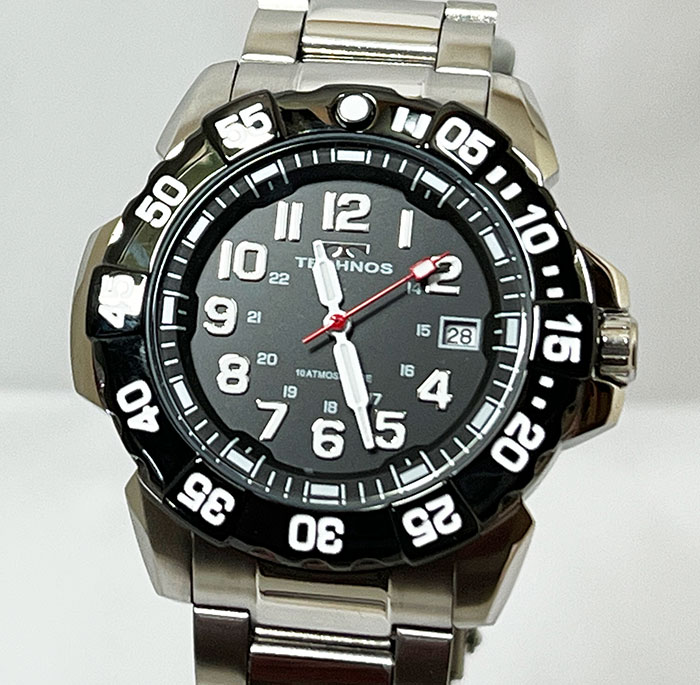 TECHNOS 自動巻き時計 ブラック　腕時計 気圧防水 T8B66SB 楽天市場】テクノス 腕時計 メンズウォッチ TECHNOS technos