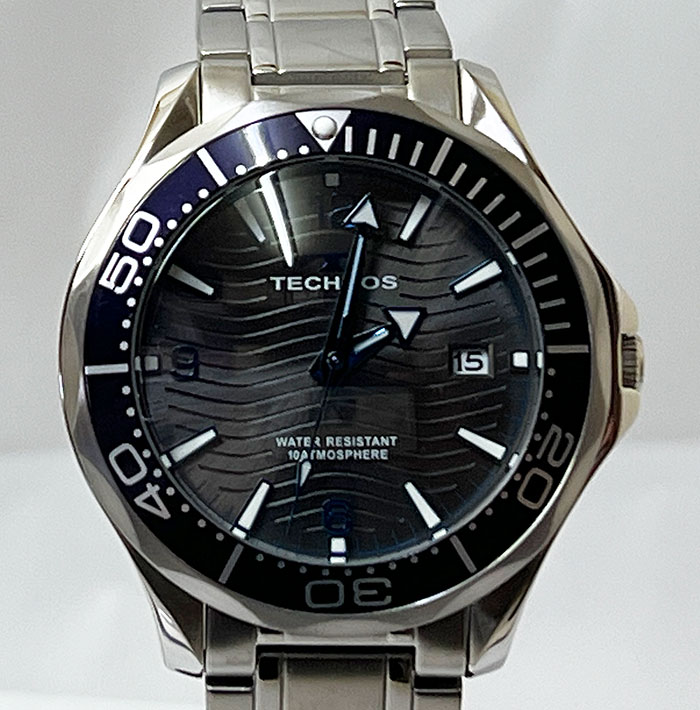 TECHNOS 自動巻き時計 ブラック　腕時計 気圧防水 T8B66SB TECHNOS 自動巻き時計 ブラック 腕時計 気圧防水 T8B66SB