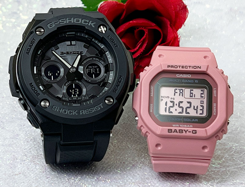 【愛の証 一緒にタフな時を刻もう】Gショック ペアウオッチ G-SHOCK BABY-G カシオ 2本セット GST-W300G-1A1JF BGD-5650-4JF プレゼント プレゼント　クリスマス プレゼント 誕生日 御祝い還暦 銀婚式｜時計のジュエリータイム　ムラタ