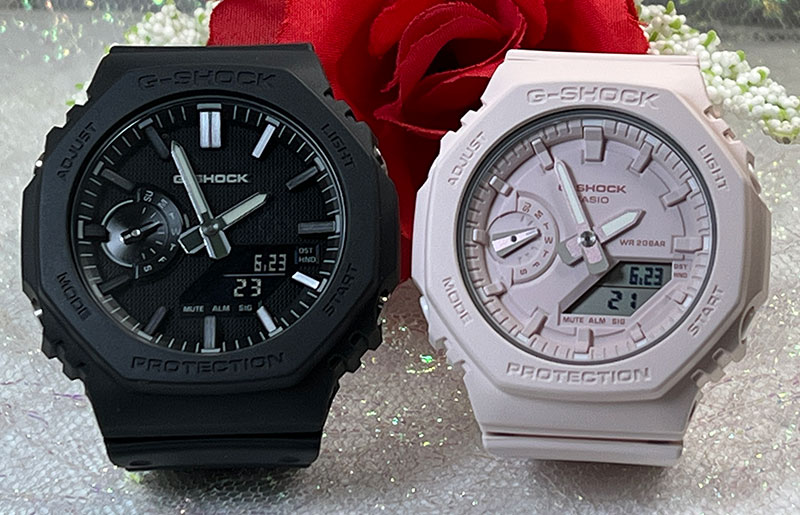 【愛の証 一緒にタフな時を刻もう】Gショック ペアウオッチ G-SHOCK ペア腕時計 カシオ 2本セット gショック GA-2100LXB-1AJF GMA-S2100BA-4AJF アナデジ 電池式 人気 婚約 夫婦 高級 クリスマス プレゼント 誕生日 御祝い還暦 銀婚式 結婚記念日 婚約|時計のジュエリータイム ムラタ
