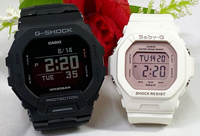 上品 恋人たちのgショック ペアウオッチ G Shock Baby G ペア腕時計 カシオ 2本セット Gショック ベビーg Gbd 0 1jf Bg 5606 7bjf デジタル 電池式 Bluetooth 搭載 スクエア 人気 ラッピング無料 あす楽対応 クリスマスプレゼント Whitesforracialequity Org