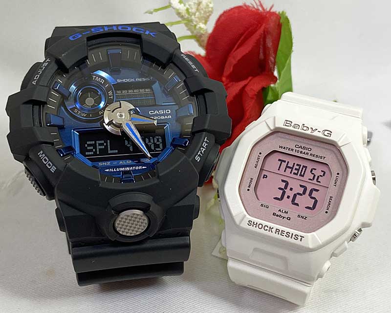 人気沸騰ブラドン 恋人たちのgショック ペアウオッチ G Shock Baby G ペア腕時計 カシオ 2本セット Gショック ベビーg Ga 710 1a2jf Bg 5606 7bjf 電池式 スクエア 人気 ラッピング無料 あす楽対応 クリスマスプレゼント Fucoa Cl