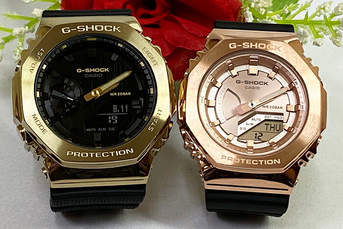 供え 恋人たちのgショック ペアウオッチ G Shock Baby G ペア腕時計 カシオ 2本セット Gショック Gm 2100g 1a9jf Gm S2100pg 1a4jf 電池式 アナデジ 人気 ラッピング無料 あす楽対応 クリスマスプレゼント Fucoa Cl