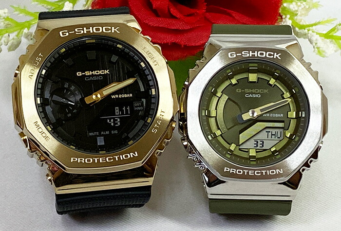 恋人たちのGショック ペアウオッチ Gショック ペア G-SHOCK BABY-G  ペア腕時計 カシオ 2本セット アナデジ GA-2110SU-3AJF GM-S2100PG-1A4JF  ラッピング無料 ペアウオッチ