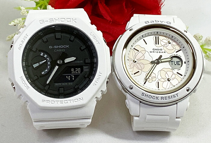 小物などお買い得な福袋 恋人たちのGショック ペアウオッチ G-SHOCK BABY-G ペア腕時計 カシオ 2本セット gショック ベビーg 電池式  アナデジ GA-2100-7AJF BGA-150FL-7AJF プレゼント ギフト ラッピング無料 メッセージカード g-shock あす楽対応  クリスマスプレゼント ...