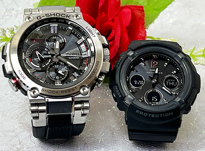 【あなたと刻む、これからの時間】ペアウオッチ gショック恋人たちのGショックG-SHOCK BABY-G ペアウォッチgショック 人気 婚約　夫婦 高級　クリスマス プレゼント おすすめ ペア腕時計 カシオ 2本セット gショック 電波ソーラー MTG-B1000-1AJF BGA-2800-1AJF