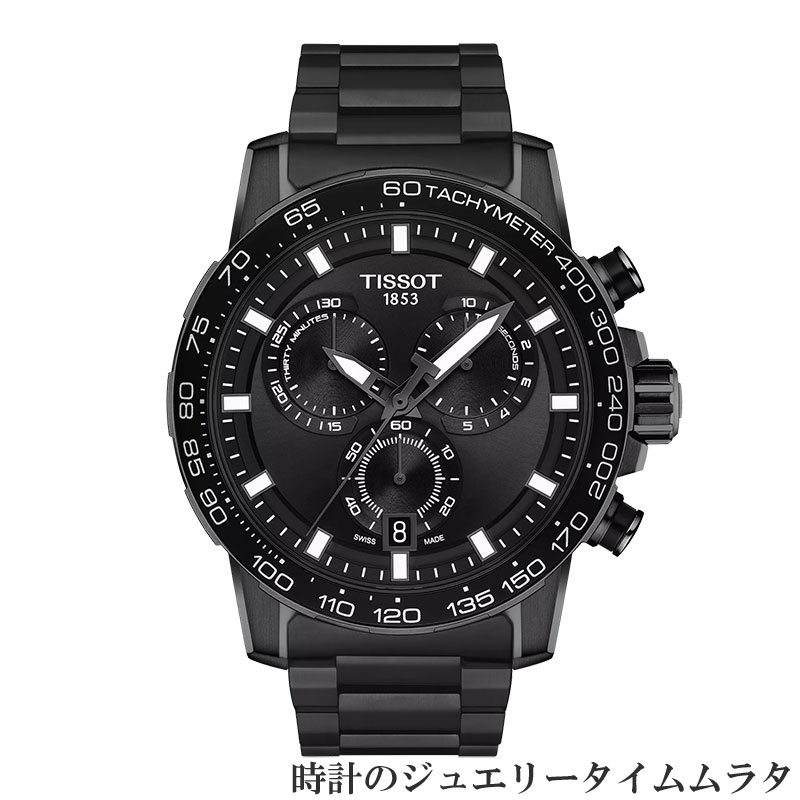 【スイスの伝統と革新の調和】ティソ 腕時計 TISSOT ティソ スーパースポーツ クロノ メンズ腕時計 tissot T125.617.33.051.00 ブラック文字盤 クォーツ ケース径45.5ミリ ラッピング無料 手書きのメッセージカード｜時計のジュエリータイム　ムラタ