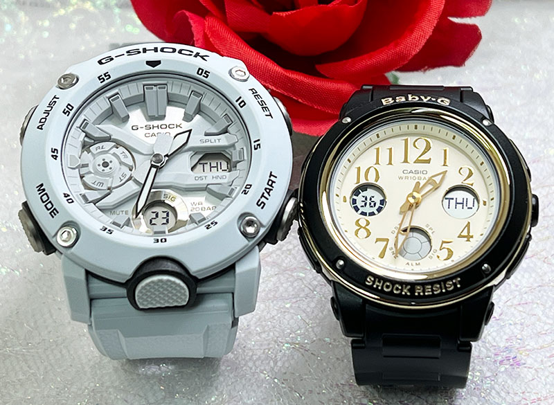 【愛の証 一緒にタフな時を刻もう】Gショックペアウォッチ G-SHOCK BABY-G ペア腕時計 カシオ 2本セット アナデジ GA-2000S-7AJF BGA-151EF-1BJF プレゼント|時計のジュエリータイム ムラタ
