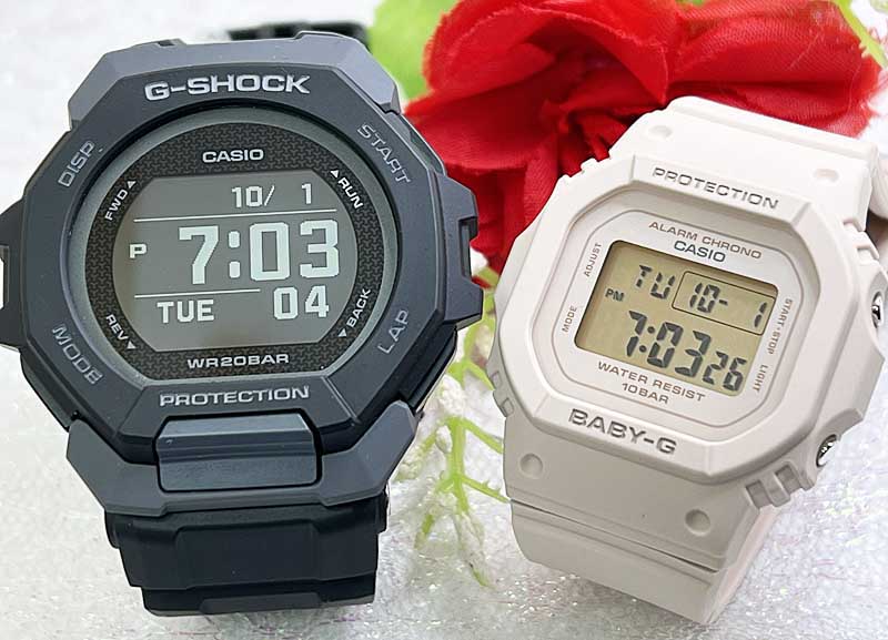 【愛の証 一緒にタフな時を刻もう】Gショック ペアウオッチ G-SHOCK BABY-G ペア腕時計 カシオ 2本セット BGBD-300-1JD-565U-4JF 電池式 アナデジ デジタル お揃い人気 婚約夫婦 高級クリスマス プレゼント誕生日 御祝い 銀婚式 結婚記念日 婚約|時計のジュエリータイム ムラタ