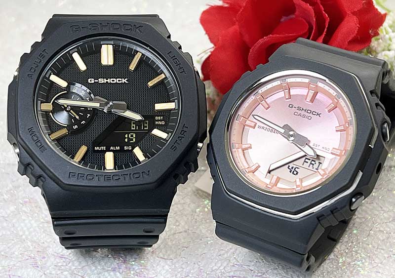 【愛の証 一緒にタフな時を刻もう】Gショック ペアウオッチ G-SHOCK BABY-G ペア腕時計 カシオ 2本セット GA-2100LXB-1A9JFGMA-P2110SC-4AJF プレゼント メッセージカード クリスマス プレゼント 誕生日 御祝い 還暦 結婚記念日 婚約 夫婦|時計のジュエリータイム ムラタ