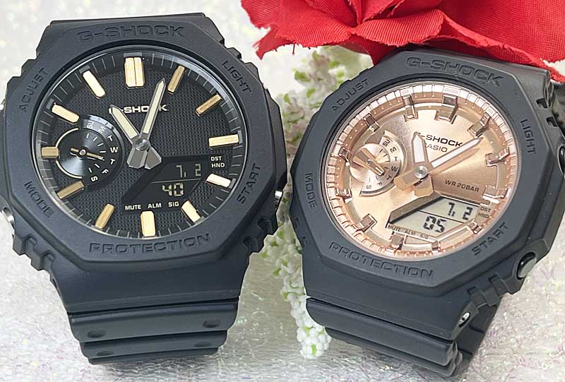 【愛の証 一緒にタフな時を刻もう】Gショックペアウオッチ G-SHOCK BABY-G ペア腕時計 カシオ 2本セット アナデジ GA-2100LXB-1A9JFGMA-S2100MD-1AJF g-ショック人気 婚約夫婦 高級クリスマス プレゼント 誕生日 御祝い 銀婚式 結婚記念日 婚約｜時計のジュエリータイム　ムラタ