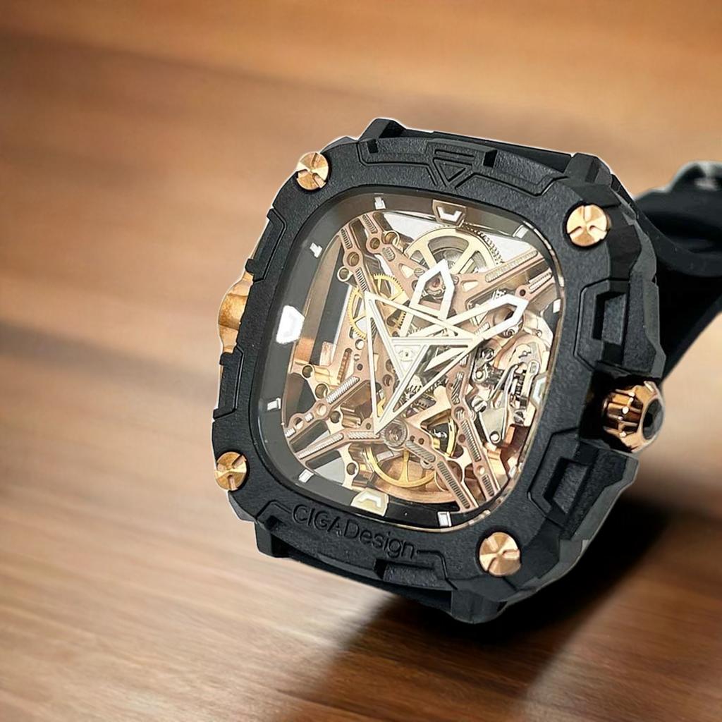 楽天市場】CIGA Design シガデザイン スケルトン自動巻腕時計