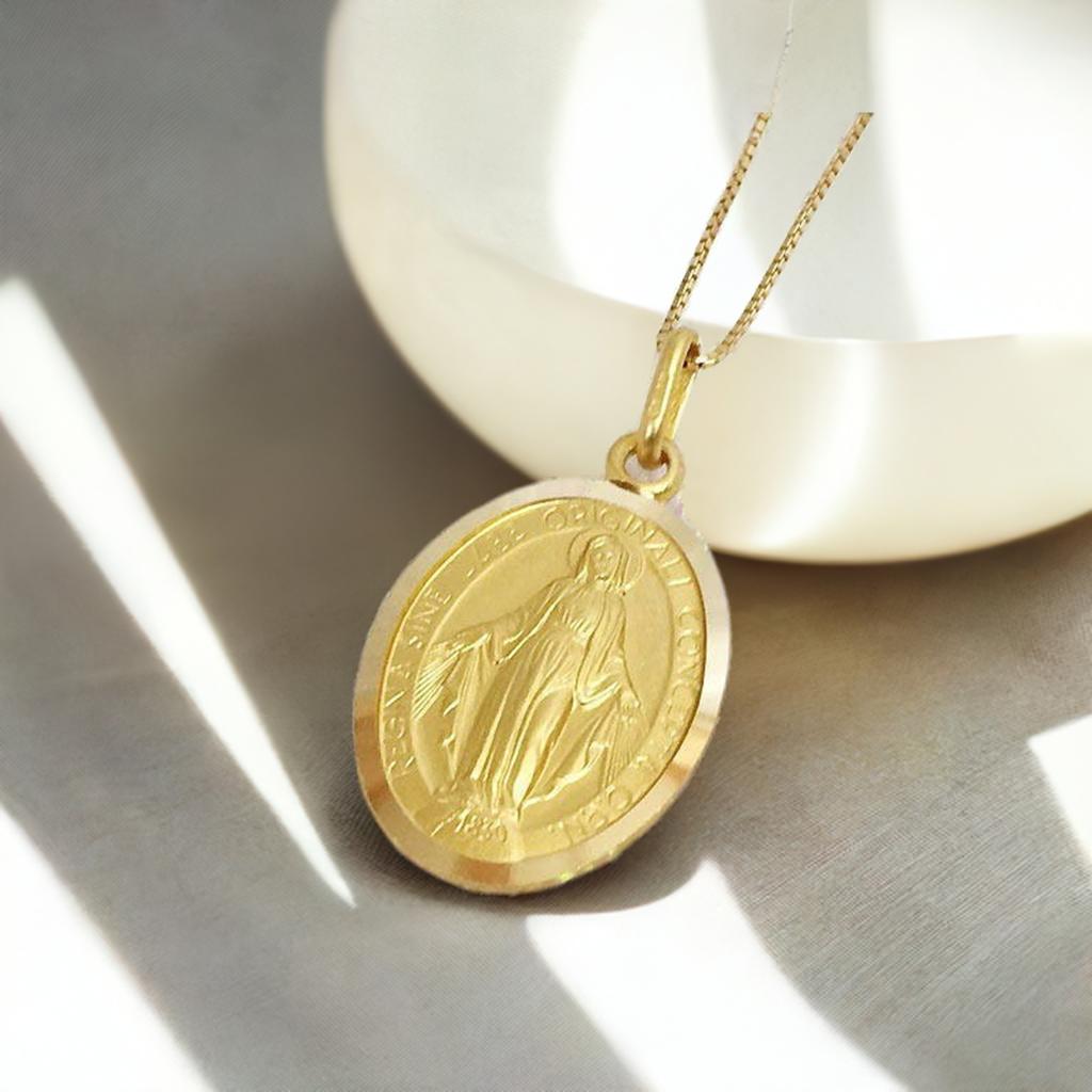 楽天市場】ウノアエレ ペンダントトップ K18YG マリア コイン風