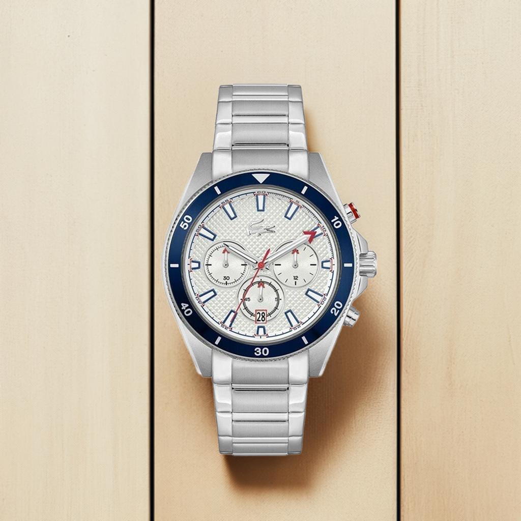 【楽天市場】LACOSTE ラコステ メンズ腕時計 MAINSAIL 2011360 クオーツ ホワイトダイヤル メタルブレス 手書きの ...