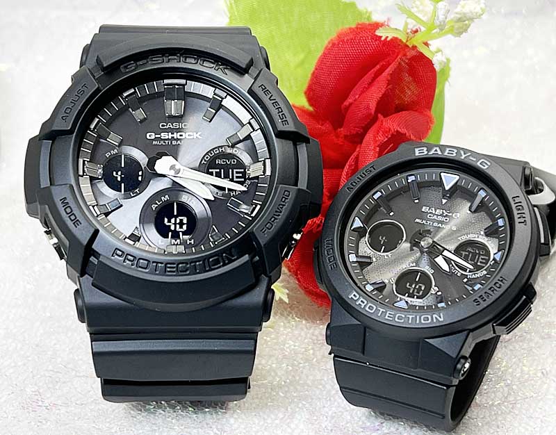 【あなたと刻む、これからの時間】ペアウオッチ gショック恋人たちのGショックペアウォッチ g-shock G-SHOCK BABY-G ペア腕時計 カシオ 2本セット gショック 電波ソーラー GAW-100B-1AJFBGA-2500-1AJF人気 人気 婚約　夫婦 高級　クリスマス プレゼント おすすめ