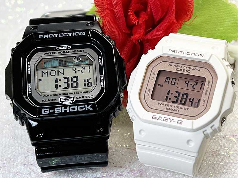 【愛の証 一緒にタフな時を刻もう】Gショック ペアウオッチ gショック 人気 婚約夫婦 高級クリスマス プレゼント おすすめGショック G-SHOCK BABY-G ペア腕時計 カシオ 2本セット GLX-5600-1JFBGD-565SC-4JF 誕生日 御祝い還暦 銀婚式 結婚記念日 婚約｜時計のジュエリータイム　ムラタ