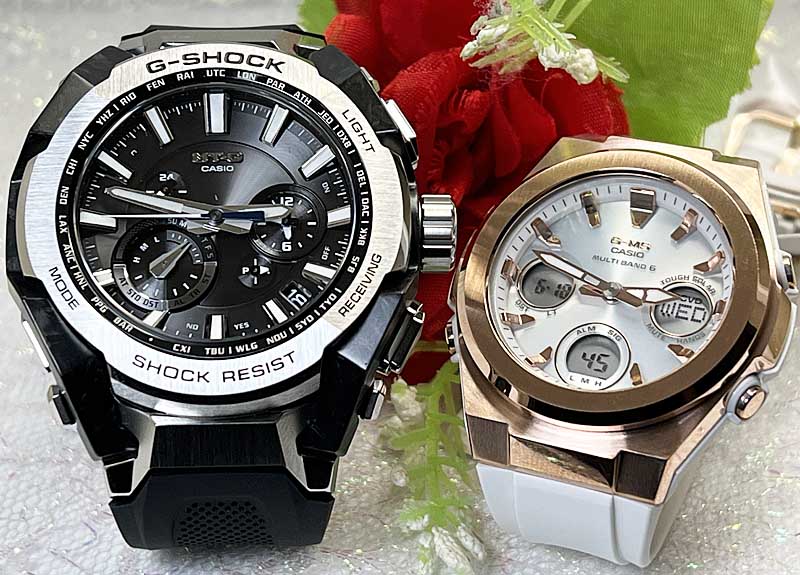 恋人たちのGショック ペアウオッチ人気 婚約　夫婦 高級　クリスマス プレゼント おすすめ G-SHOCK BABY-G ペア腕時計 カシオ 2本セット gショック ベビーg MTG-B4000-1AJFMSG-W600G-7AJF 誕生日 御祝い還暦 銀婚式　結婚記念日
