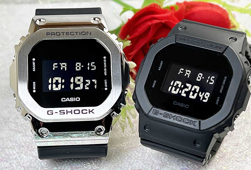 【愛の証 一緒にタフな時を刻もう】Gショック ペアウオッチ G-SHOCK BABY-G カシオ 2本セット GM-5600U-1JFGMD-S5610BB-1JF デジタル お揃い g-shock クリスマス 誕生日 御祝い 銀婚式 結婚記念日 人気 婚約 夫婦 高級クリスマス プレゼント|時計のジュエリータイム ムラタ