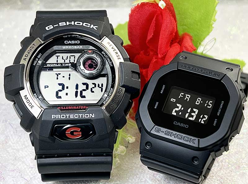 【愛の証 一緒にタフな時を刻もう】Gショック ペアウオッチ Gショック ペア G-SHOCK BABY-G ペア腕時計 カシオ 2本セット アナデジ G-8900S-1JF GMD-S5610BB-1JF 人気 婚約夫婦 高級 クリスマス プレゼント誕生日 御祝い還暦 銀婚式 結婚記念日 婚約|時計のジュエリータイム ムラタ