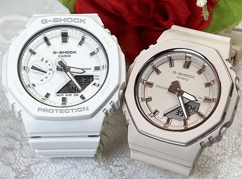 【愛の証 一緒にタフな時を刻もう】Gショック ペアウオッチ G-SHOCK BABY-G カシオ 2本セット GMA-S2100-7AJFGMA-P2110-4AJF デジタル アナデジ 電池式 プレゼント 誕生日 御祝い 銀婚式 結婚記念日 婚約　婚約　夫婦 高級　クリスマス プレゼント｜時計のジュエリータイム　ムラタ 27,335円
