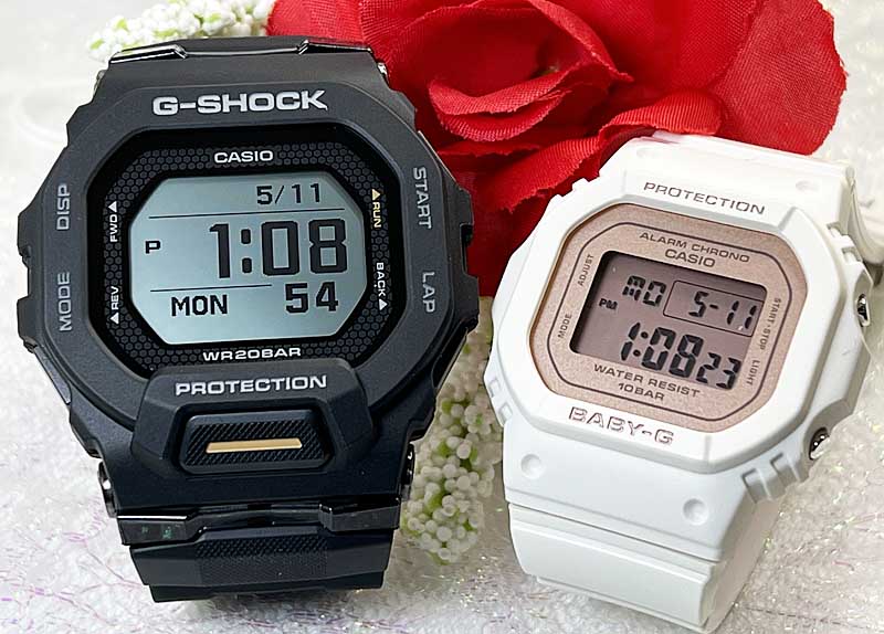 【愛の証 一緒にタフな時を刻もう】ペアウォッチ gショック Gショック ペアウオッチG-SHOCK BABY-G ペア腕時計 カシオ 2本セット 電池式 GBD-200-1A1JFBGD-565SC-4JF デジタル 夫婦 クリスマス プレゼント おすすめ 誕生日 御祝い 還 暦 銀婚式 結婚記念日|時計のジュエリータイム ムラタ