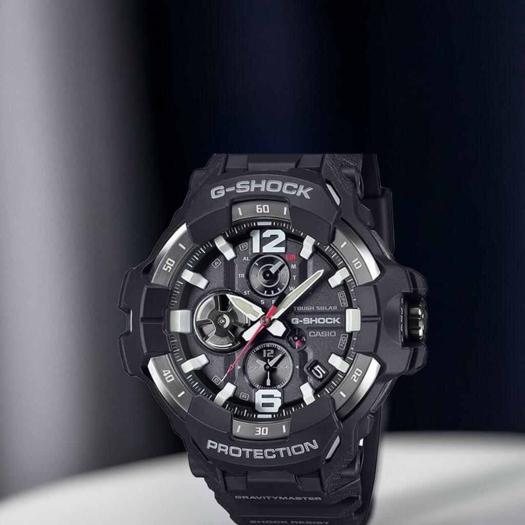 【人生と共に歩めるタフネス】新品＆安心の正規品G-SHOCKメンズ腕時計　ジーショック カシオ腕時計 国内正規品　グレイビーマスター2024年新作　GRAVITYMASTER Bluetooth搭載 タフソーラーバイオマスプラスチック採用 GR-B300-1AJF メンズ ブラック　正規品