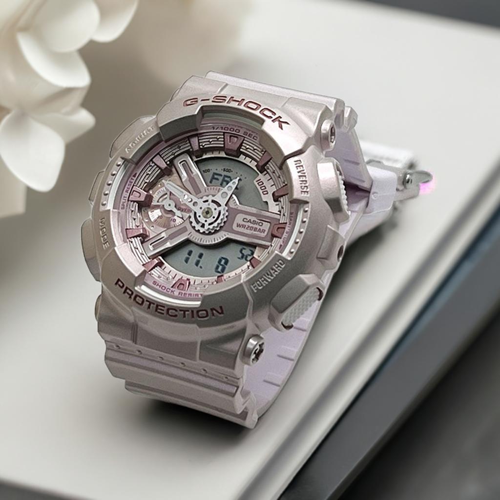 【可愛いあなたへ タフな腕時計を】新品＆安心の正規品 Gショック G-SHOCK カシオ バイオマスプラスチック採用 GMA-S110ST-4AJF レディース パールピンク ラッピング クリスマス プレゼント