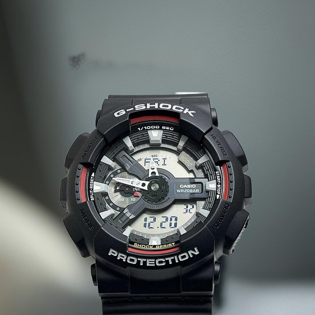 【人生と共に歩めるタフネス】新品&安心の正規品GショックG-SHOCK カシオ メンズ ウオッチ アイコンスタイル限定モデル gショック カシオ腕時計 ジーショック 国内正規品Iconic Styles GA-110RL-1AJF メンズ ブラック アナデジ