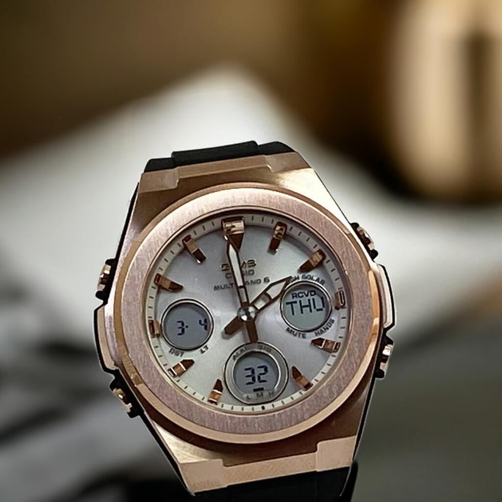 カシオG-MS G-shock baby-g MSG-W200BDD　美品 Amazon.co.jp: [カシオ] 腕時計 ベビージー【国内正規品】 G-MS 電波